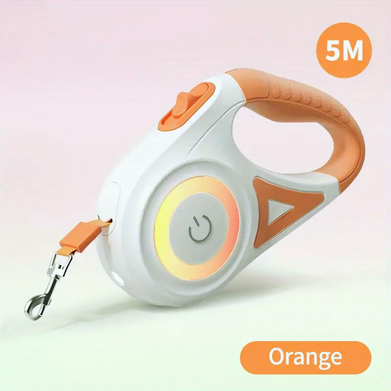 Dog leash - Orange - 5m - Rojeco - Edited